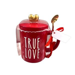NEW Valentine’s True Love Mug with Heart Topper Lid & Spoon